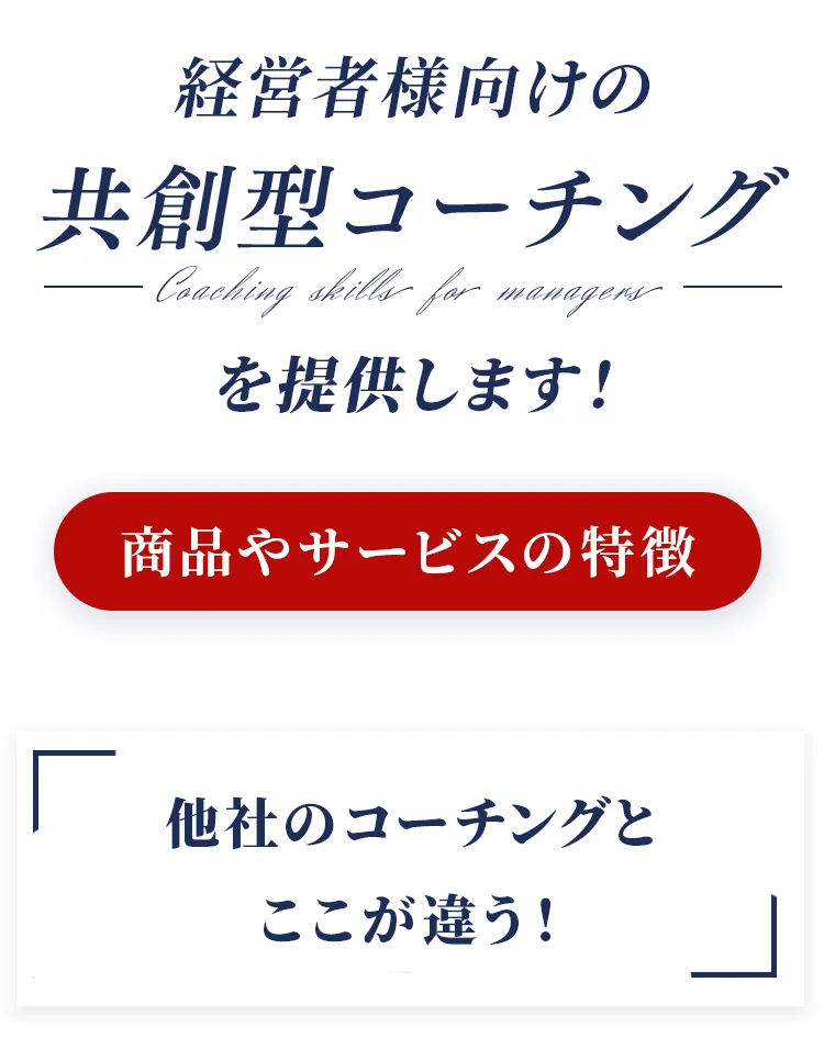 商品やサービスの特徴